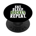 Eat Sleep Hockey Repeat T Shirt Sport Fan Gift PopSockets Grip and Stand for Phones and Tablets