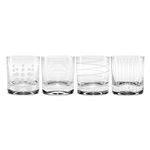 Mikasa Cheers Double Old Fashioned Glass, 12.75-Ounce, Set of 4