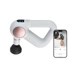 Theragun Sense Percussion Massage Gun - Deep Tissue Personal Massager with Preloaded Breathwork Routines for Stress Relief, Pain Relief & Muscle Soreness in Neck, Back, Leg, Knee, and Shoulder (White)