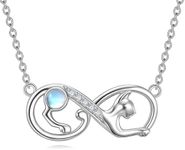 YAFEINI Moonstone Necklace Sterling