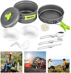 Camping Cookware Mess Kit 11Pcs Por