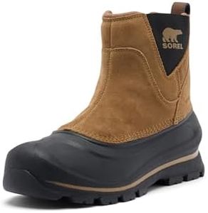 SOREL Men's Buxton Pull On Waterproof Boot - Delta, Black - 10