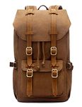 EverVanz Outdoor Canvas Backpack, Travel Hiking Camping Rucksack Pack, Large Casual Daypack, College School Backpack, Shoulder Bags Fits 15" Laptop Tablets