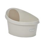 Shnuggle ECO Toddler Bath Tub | 98% Recycled Material | Larger Seat for Bigger Kids at Bathtime | Includes Warm, Soft Foam backrest | Anti-Slip Surface | Includes Easy Drain Plug | Cookies & Cream