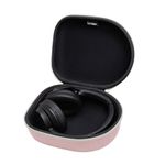 L LTGEM Headphone Case for JBL Tune, JBL live, Soundcore Anker, Sony, Skullcandy, Bose QuietComfort, OneOdio, Beats, Bang Olufsen, 1MORE - Hard Travel Protective Carrying Storage Bag - Pink