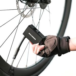 Mini Electric Bike Pump, Portable & Rechargeable Electric Pump with Digital Gauge, 150PSI Auto Shut-Off, for Road Bikes, MTB, Presta Valve, Basketballs