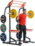 Sunny Health & Fitness Power Zone Half Rack Heavy Duty Performance Power Cage with 455 kg (1000 lb) Weight Capacity – SF-XF9933