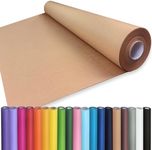 PerkHomy 36" x 1,440" (120') Brown Kraft Paper Roll for Craft Bulletin Board Paper Kids Art Table Covering Crafting Gift Wrapping Bouquet Packing Parcel 70GSM 50LB (Brown, 36" x 120')