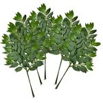 FUNORNAM 24Pcs Italian Ruscus Greenery Stems Artificial Silk Greenery Leaves Garland Vines Hanging Spray for DIY Wedding Arch Bouquet Filler Table Centerpieces Home Indoor Decor