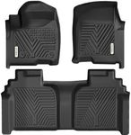 YITAMOTOR Floor Mats Fit for 2019-2025 Chevrolet Silverado 1500/GMC Sierra 1500 & 2020-2025 Chevy Silverado/GMC Sierra 2500HD/3500HD Crew Cab with Rear Underseat Storage Box, Front Bucket Seat