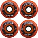 TronX Outdoor Asphalt Pavement 85A Inline Roller Hockey Wheels 4 Pack | 59mm, 68mm, 72mm, 76mm, 80mm Sizes Hi-Lo (59mm)