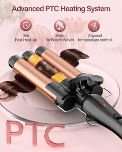 BESTOPE RAY 3 Barrel Hair Curler – Triple Barrel Waver for Beach Waves
