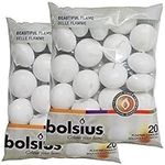 Bolsius Floating Candles x 40 in White