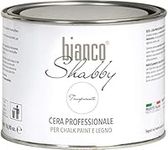 bianco Shabby Professional TRANSPARENT Wax for Decoration and Restoration with Beeswax and Carnauba Wax (500ml)