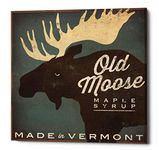 Epic Graffiti 'Old Moose Maple Syrup Made in Vermont' by Ryan Fowler, Canvas Wall Art, 18"x18"