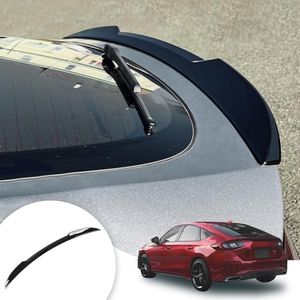 Maxzina Spoiler Wing Compatible with 2022 2023 2024 2025 Honda Civic Hatchback Trunk Rear Spoiler Wing Lip Civic Hatchback Accessories (Glossy Black)