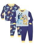 Bluey Pajamas Boys | 2 Pack Pajamas for Kids | Boys’ Pajama Sets Two Pack | Official Merchandise | Blue | 7