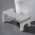 GLIVE (LABEL) Foldable Toilet Potty Stool Toilet Poop Stool Squat Adult, Non-Slip Poop Stool Squatting Poop Foot Stool Bathroom Non-Slip Toilet Assistance Step Stool Potty Stool for Adult