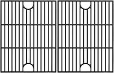 Criditpid 17 Inch Cooking Grates Replacement for Home Depot Nexgrill 720-0830H, 720-0830D, 720-0783E, 720-0783C, Cast Iron Barbecue Cooking Grids for Kenmore, Uniflame Gas Grils.