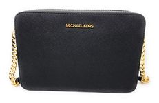 Michael Kors Jet Set Large East West Crossbody Black Saffiano