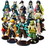 Trunkin Demon Slayer Setof 15 Big Set C 15-17 Cm Figurines Anime Action Figure Kimetsu No Yaiba Hashira Set Tanjiro nezuko inosuke zenitsu kanae Toy Set Figures