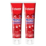 Colgate Max Fresh Toothpaste, Red Gel Paste with Menthol For Tooth Decay Prevention, Cavity Protection, Gum Protection, Whitening, Eliminates Bad Breath (300g, 150g X 2, Spicy Fresh, Saver Pack)
