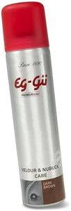 EG-GÜ imprägnierspray schuhe dunkelbraun für Wildleder, Nubukleder und Veloursleder, wasser- und schmutzabweisend, atmungsaktive Raulederpflege mit Farbauffrischung, lange Schutzwirkung