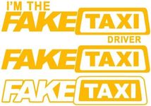 STICKERS RACING 3 Different Models of Fake Taxi Stickers for Car JDM Tuning OEM Stickerbomb Die-Cut Vinyl with 5 Colors to Choose from