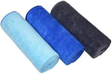 Gym Towels Microfibre Sports Towels Fast Drying & Absorbent Workout Sweat Towels for Gym Fitness,Yoga, Camping 3-Pack 40cm X80cm