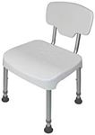 Invacare Great Shower Chair with Back, Tool Free Assembly and Adjustable Height Chair