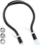 Vekkia Rechargeable LED Book Light, Neck Hug Reading Lights for Relaxed Reading in Bed, 3 Brightness Levels, Hand-Free Super Flexible & Movable. Perfect for Bookworms, Kids, Reading in Car, Crafts