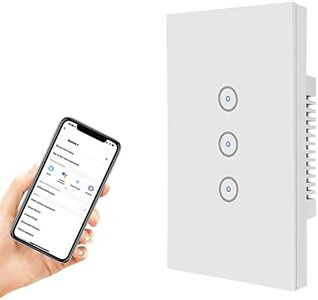 Zigbee Smart Wall Touch Light Switch Compatible with iOS and Android WiFi Wall Switch with Alexa Echo