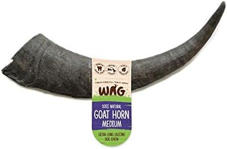 Medium Goat Horn 1 Pack, Natural Australian Made Long Lasting Dog Treat Chew, Breeds