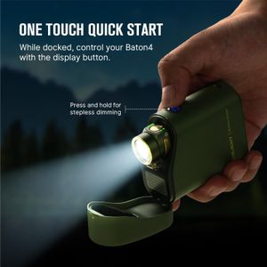 OLIGHT Baton4 Flashlight Kit – 1300 Lumens, OD Green