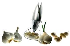 Eva Solo Garlic Press with Glass Container
