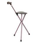 Switch Sticks Walking Stick, Walking Cane, Cane Chair, Quad Cane and Folding Cane with Seat, 34 Inches Tall, Supports up to 220 Pounds, Kensington