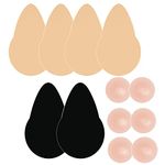 CUKIN Boob tape 3 Pairs,Breast Lift Tap,Push Up Bra Tape for Large Breast,Bob Tape Lift Invisible Adhesive Stick on Bra with 3 Nipple Covers for Women