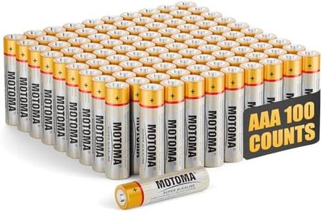 MOTOMA AAA Batteries 100 Pack 1.5V 720mAh Alkaline AAA Battery Long Lasting Power Triple AAA Batteries AAA Size for Household Electronic Devices (Non-Rechargeable)