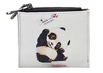 Women Girl Cute PU Leather Fold Mini Wallet Purse Card Case Holder (Panda)