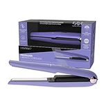 REVAMP Progloss Liberate Cordless Ceramic Hair Straighteners - Mini Hair Straightener, Portable Straightening Iron, Ceramic Ionic Plates with Heat Resistant Travel Pouch - Purple