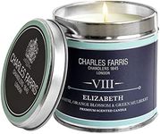 Charles Farris Scented Candle Elizabeth VIII Orange Blossom, Jasmine & Mulberry Tin 240g