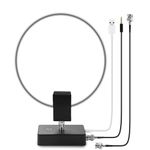 GA800 Loop Antenna, GOOZEEZOO Active Shortwave Radio Antenna with BNC Cable 10KHz-159MHz HF Antenna Portable Receiving Antenna for Ham Radio(Free of Tuning)