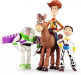 KENMA Toy Story Set of 4 Woody Buzz Lightyear Figurines Collectible Figurines for All PVC Action Figures Levi Ackerman PVC Action Figure Collectible Levi Ackerman Figure Anime Fan Gifts