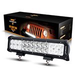 Auxbeam® 12" 72W LED Light Bar 7200lm Combo Beams 24pcs 3W CREE Chips Waterproof for Jeep off road Van Camper Wagon ATV AWD SUV 4WD 4x4 Pickup Van Off-road