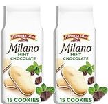 Milano Cookies, Chocolate Mint Cookie Thins (2 Pack Simplycomplete Bundle) for Family and Friends, Kids Snack at Home, Gym, Hiking, School, Office