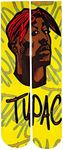 KACOLOR Mens Crazy Funny Cool 3D Print Pattern Novelty Athletic Crew Tube Socks,Tupac