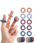 Mr. Pen- Spiky Sensory Rings, 10 Pack, Vintage Colors, Stress Relief Fidget Sensory Toys, Fidget Rings, Fidget Ring for Anxiety, Stress Relief Rings, Massager for Fidget ADHD Autism, Sensory Ring