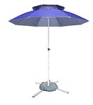 Invezo Outdoor Garden Patio umbrella with stand & Water tube (size : 8.5 ft, water proof, Uv proof) promotional umbrella, big outdoor umbrella, Beach umbrellas (blue)