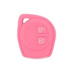 BROVACS Silicone Cover Protector Case Holder Skin Jacket Compatible with SUZUKI 2 Button Remote Key Fob CV4545 Pink