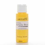 Artiste Acrylic Paint 59ml 2Oz Canary Yellow, Quick-Drying Professional Art, Craft and Hobby Artists Paint, Vibrant Colour, Water-Based Paints Cover All Surfaces with Ease, Ideal for Travel Artists